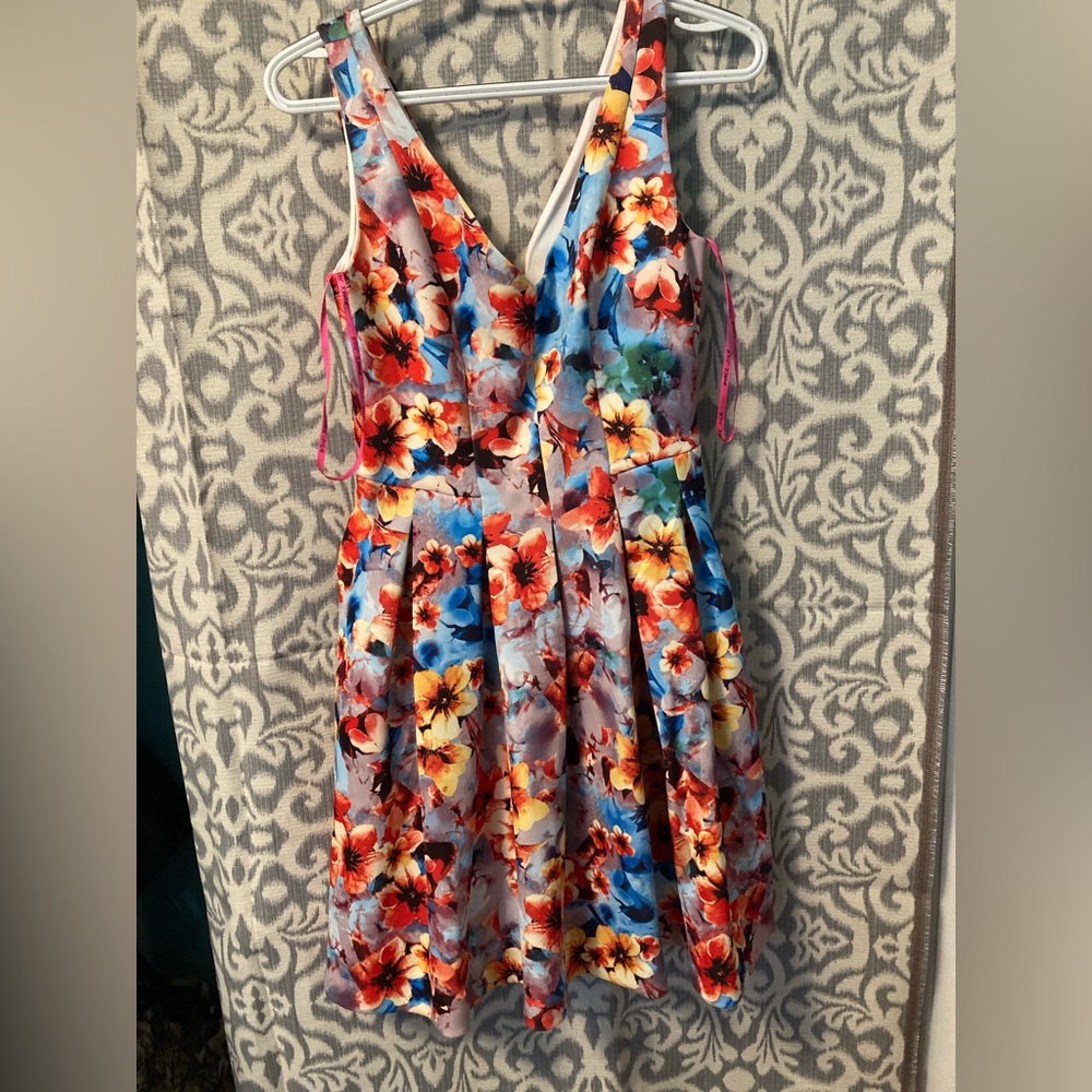 Betsy Johnson Skater Skirt Floral Size 2